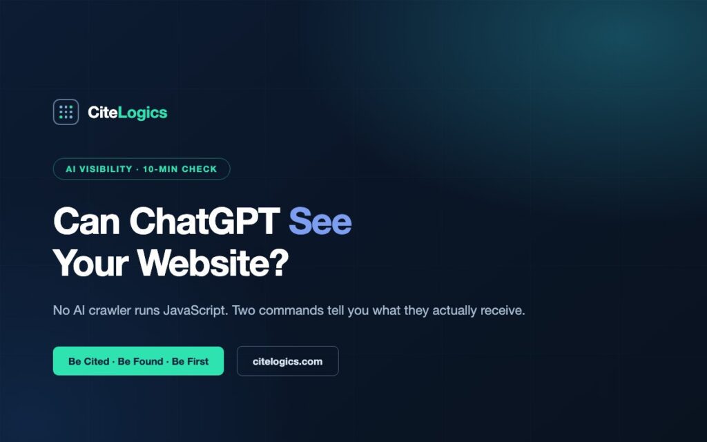 Can ChatGPT See My Website? How to Check in 10 Minutes